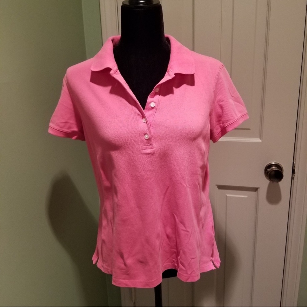 Vintage L.L. Bean Pink Polo Shirt Size M